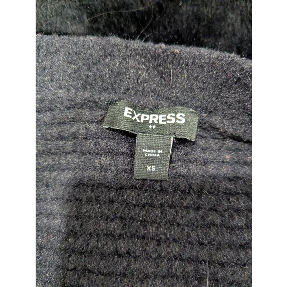 EUC Express Black Cross Front Sweater XS - Picture 2 of 4